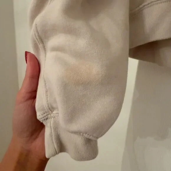 Abercrombie & Fitch Cream Hoodie Sweatshirt & Joggers Set - Picture 3 of 7